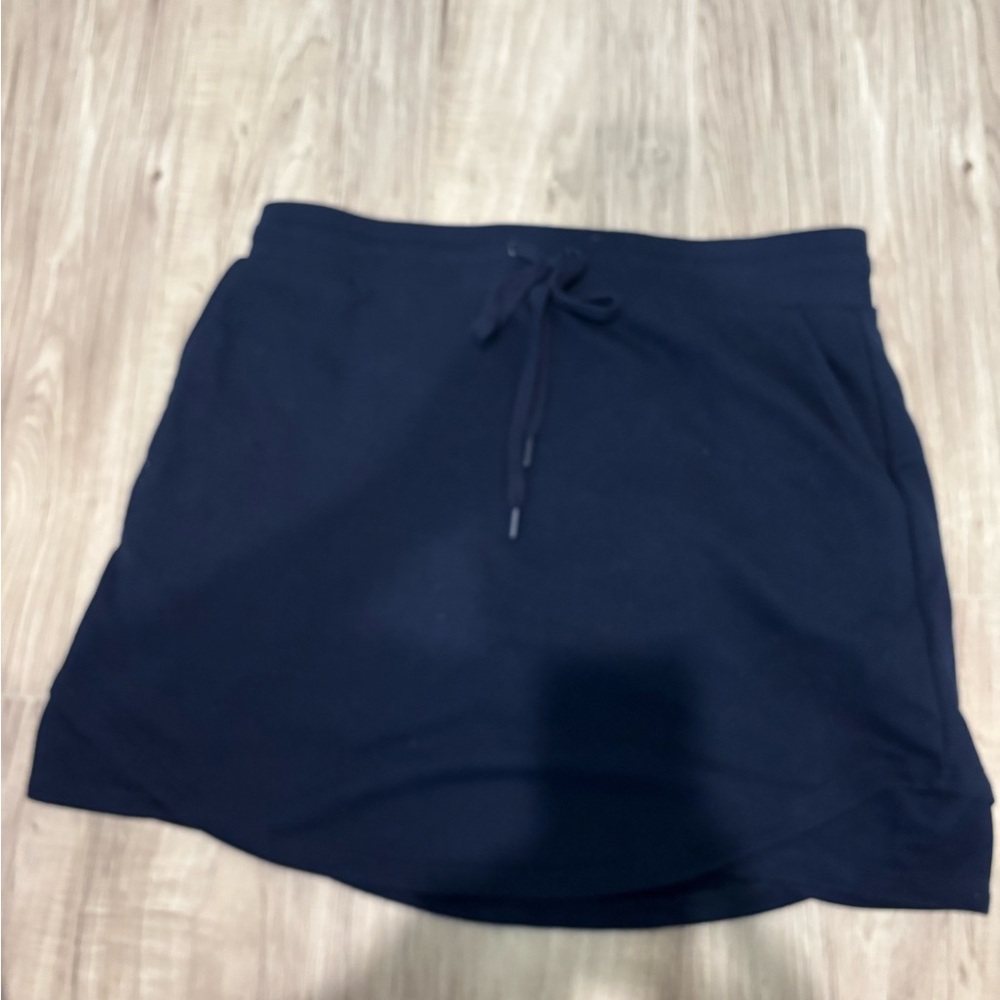 Crown&Ivy Blue Drawstring Skirt